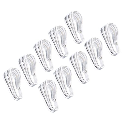 Veemoon 10 Stück Zubehör Für Guazi-schnallen Charme Reiz Schließe Verschlüsse Ergebnisse Anhänger Schmuck Klemmclip Aus Metall Halskette Charms-links Karabinerhaken Silver 925 Silber von Veemoon