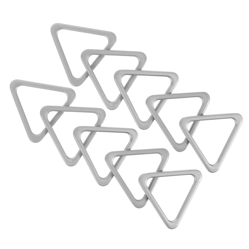 Veemoon 10 Stück dreieckige Schnalle Austausch der Dreiecksschnalle Schmuck für Metallverschluss Dreieckiges Metall Geformte Ringschnalle Ringtaschenverbinder Zinklegierung Silver Veemoon 10 Stück dreieckige Schnalle Austausch der Dreiecksschnalle Schmuck für Metallverschluss Dreieckiges Metall Geformte Ringschnalle Ringtaschenverbinder Zinklegierung Silver von Veemoon
