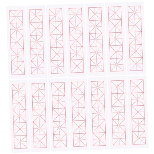 Veemoon 100 Blatt Kalligraphie Übungspapier Weiße Reispapier mit Gitter für Chinesische und Tragbar für Anfänger und Fortgeschrittene von Veemoon