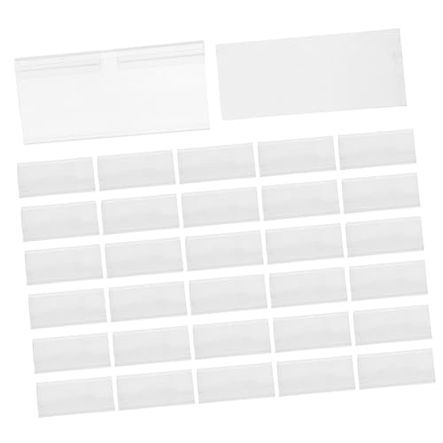 Veemoon 100 Sätze Preisetikettenhalter aus Transparentem Kunststoff mit Papier-einlegern Wiederverwendbar Abriebfest Sicherer Halt für Supermarktregale Verkaufsflächen Lager und Veemoon 100 Sätze Preisetikettenhalter aus Transparentem Kunststoff mit Papier-einlegern Wiederverwendbar Abriebfest Sicherer Halt für Supermarktregale Verkaufsflächen Lager und von Veemoon