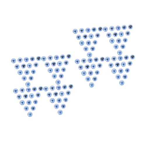Veemoon 100 Stück Augen Cabochon Kuppeln Harz - 6x6 Mm - Blau – Runde Flatback Perlen Für DIY Schmuck Basteln Puppenschmuck Und Scrapbooking Ideal Für Kreative Projekte von Veemoon