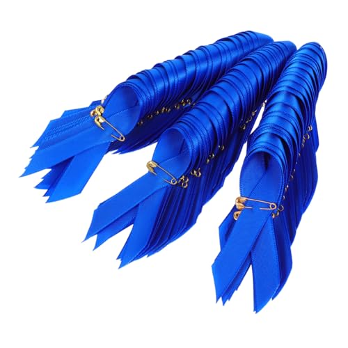 Veemoon 100 Stück Blau Satinband Anstecknadeln mit Sicherheitsnadeln Broschen für DIY Projekte Gewalt Events und Bastelarbeiten für Bewusstseinsaktionen Veemoon 100 Stück Blau Satinband Anstecknadeln mit Sicherheitsnadeln Broschen für DIY Projekte Gewalt Events und Bastelarbeiten für Bewusstseinsaktionen von Veemoon