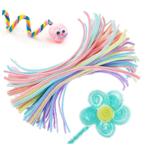 Veemoon 100 Stück Bunte Chenille Stiele Weich Flauschig Biegsam Basteldraht für DIY Handwerk Macaron Farben Kreative Gestaltung Bastelmaterial Veemoon 100 Stück Bunte Chenille Stiele Weich Flauschig Biegsam Basteldraht für DIY Handwerk Macaron Farben Kreative Gestaltung Bastelmaterial von Veemoon