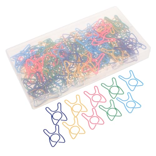 Veemoon 100 Stück Bunte Zahnförmige Metall Büroklammern Farbige Mini Binder Clips für Scrapbooking Lesezeichen und Dokumentenorganisation im Büro und Schule von Veemoon