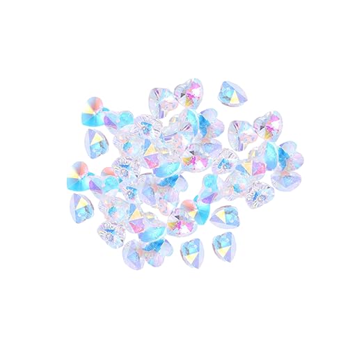 Veemoon 100 Stück Buntglas Diamant Schmuck Herz Strasssteine Halskettenanhänger Herzform Dekoration Für Ohrringe Herzanhänger Schillernder Charm Anhänger DIY Anhänger Veemoon 100 Stück Buntglas Diamant Schmuck Herz Strasssteine Halskettenanhänger Herzform Dekoration Für Ohrringe Herzanhänger Schillernder Charm Anhänger DIY Anhänger von Veemoon