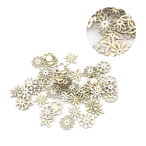 Veemoon 100 Stück DIY Holzscheiben Blumenform Holzstücke für Basteln Kreativspielzeug Langlebig und Vielseitig für Dekoration Scrapbooking und Kunstprojekte Veemoon 100 Stück DIY Holzscheiben Blumenform Holzstücke für Basteln Kreativspielzeug Langlebig und Vielseitig für Dekoration Scrapbooking und Kunstprojekte von Veemoon
