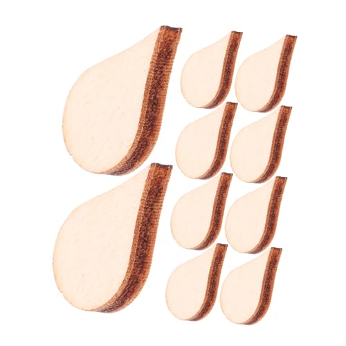 Veemoon 100 Stück DIY Holzstücke Handgemachte Bastelornamente Naturholz für Dekoration und Kreativprojekte von Veemoon