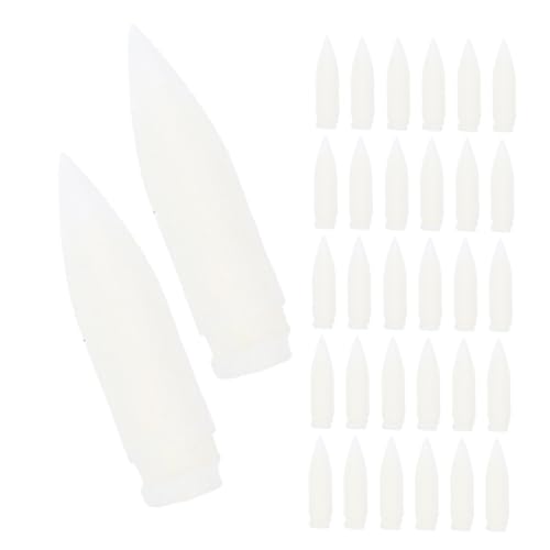 Veemoon 100 Stück Ersatzspitze für Markierstifte Ersatzmarkierungsspitzen Ersatzspitzen für Lackmarker Ersatzspitzen für Farbstifte Marker -Stift -Tipps Künstlerstifte Stiftnibs Nylon Weiß von Veemoon