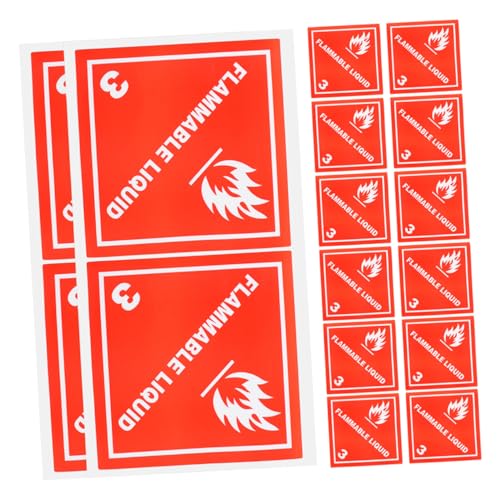 Veemoon 100 Stück Etiketten für brennbare Flüssigkeiten Feuerlöscher-Schild Aufkleber mit Feuerfarbe Mini-Feueraufkleber intelligente Etiketten Feuerlöscher Zeichen Kupferplattenaufkleber Veemoon 100 Stück Etiketten für brennbare Flüssigkeiten Feuerlöscher-Schild Aufkleber mit Feuerfarbe Mini-Feueraufkleber intelligente Etiketten Feuerlöscher Zeichen Kupferplattenaufkleber von Veemoon