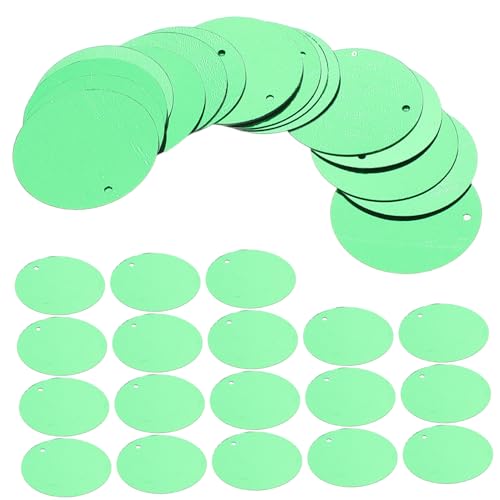 Veemoon 100 Stück Fischskalen Weihnachtspailletten Pailletten für Stickerei großes Hundespielzeug Paillettes -Pailletten flache runde Paillettenpailletten PVC Green Veemoon 100 Stück Fischskalen Weihnachtspailletten Pailletten für Stickerei großes Hundespielzeug Paillettes -Pailletten flache runde Paillettenpailletten PVC Green von Veemoon