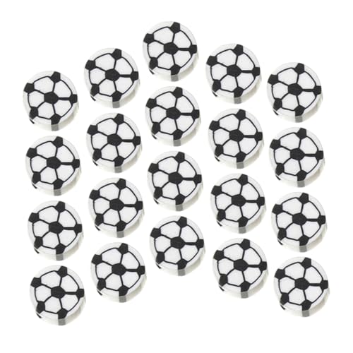 Veemoon 100 Stück Fußball Spacer Perlen aus Robustem Polymer Clay Bunte Sports Loose Beads für Jungen zum Basteln von Armbändern Halsketten und DIY Schmuckprojekten Veemoon 100 Stück Fußball Spacer Perlen aus Robustem Polymer Clay Bunte Sports Loose Beads für Jungen zum Basteln von Armbändern Halsketten und DIY Schmuckprojekten von Veemoon