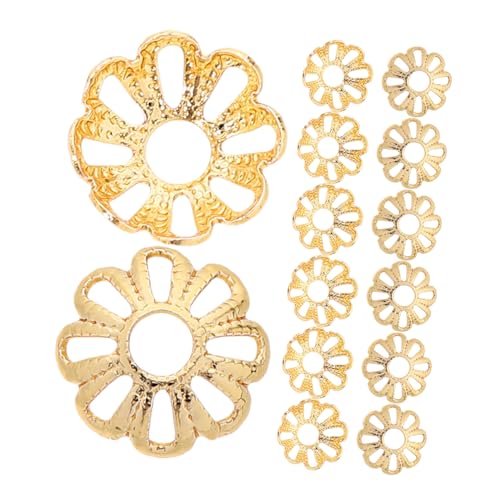 Veemoon 100 Stück Goldbeschichtete Messing Perlenkappen mit Filigranem Blumen Design Runde Endkappen für DIY Schmuckherstellung Vielseitig Einsetzbare Spacer für Armbänder und Halsketten Veemoon 100 Stück Goldbeschichtete Messing Perlenkappen mit Filigranem Blumen Design Runde Endkappen für DIY Schmuckherstellung Vielseitig Einsetzbare Spacer für Armbänder und Halsketten von Veemoon
