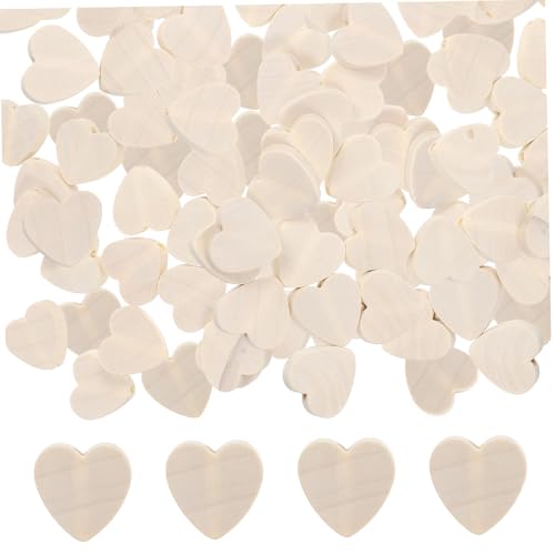 Veemoon 100 Stück Herz Holzperlen DIY Spacer Beads für Schmuckherstellung Armbänder und Romantische Herzform für Kreative Bastelprojekte Veemoon 100 Stück Herz Holzperlen DIY Spacer Beads für Schmuckherstellung Armbänder und Romantische Herzform für Kreative Bastelprojekte von Veemoon
