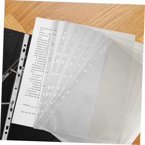 Veemoon 100 Stück Klarsichthüllen Transparente Dokumentenmappe Top load Gelocht Robuste Folien für Ordner Schnelles Einlegen Geeignet für Sammelmappen und Ringbücher Veemoon 100 Stück Klarsichthüllen Transparente Dokumentenmappe Top load Gelocht Robuste Folien für Ordner Schnelles Einlegen Geeignet für Sammelmappen und Ringbücher von Veemoon