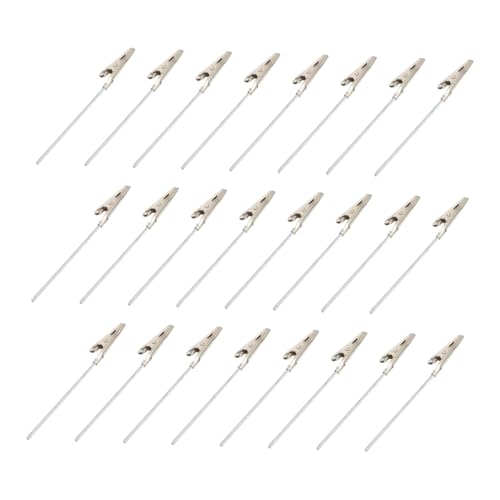 Veemoon 100 Stück Metall Alligator Clips mit Langem Draht Robuste Memo und Fotoklammern Starke Federklemmen für Visitenkartenhalter Notizzettel und DIY Bastelbedarf Veemoon 100 Stück Metall Alligator Clips mit Langem Draht Robuste Memo und Fotoklammern Starke Federklemmen für Visitenkartenhalter Notizzettel und DIY Bastelbedarf von Veemoon