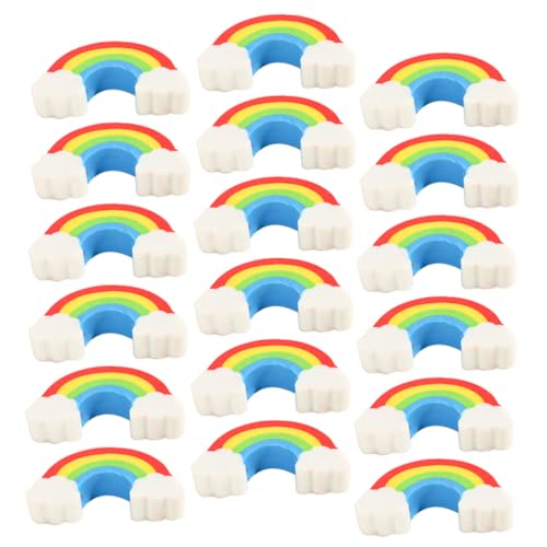Veemoon 100 Stück Mini Regenbogen Radiergummis Cartoon Radierer für Schule Zeichnen Basteln Praktische Schreibwaren für von Veemoon