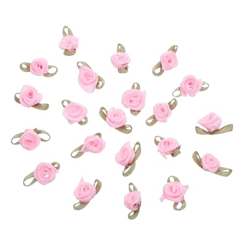 Veemoon 100 Stück Mini Satin Ribbon Rosen mit Grünen Blättern Teiliges Winziger Stoffrosen für Brautsträuße DIY Basteln Hochzeitsdeko Valentinstag Shower Tischdekoration Veemoon 100 Stück Mini Satin Ribbon Rosen mit Grünen Blättern Teiliges Winziger Stoffrosen für Brautsträuße DIY Basteln Hochzeitsdeko Valentinstag Shower Tischdekoration von Veemoon