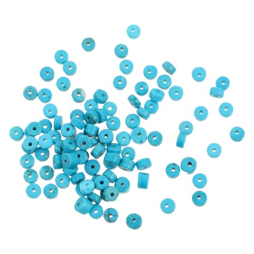 Veemoon 100 Stück Natürliche Türkis Abstandshalterperlen Lose Flache Runde Edelstein Disc Beads für Diy Schmuckherstellung von Armbändern und Veemoon 100 Stück Natürliche Türkis Abstandshalterperlen Lose Flache Runde Edelstein Disc Beads für Diy Schmuckherstellung von Armbändern und von Veemoon