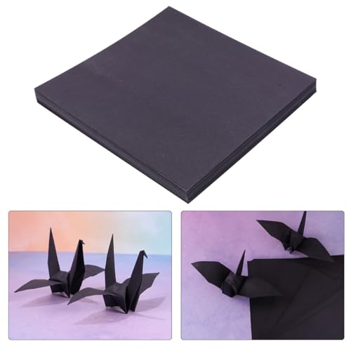 Veemoon 100 Stück Origami Papier Schwarz Doppelseitig Quadratisch Faltpapier für Papierkranich DIY Handcraft Bastelpapier für Kunstprojekte und Dekoration Veemoon 100 Stück Origami Papier Schwarz Doppelseitig Quadratisch Faltpapier für Papierkranich DIY Handcraft Bastelpapier für Kunstprojekte und Dekoration von Veemoon