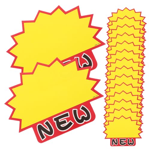 Veemoon 100 Stück Preis Schild Preisschilder Ladenaufkleber Flohmarktpreisaufkleber Aufkleber Für Den Flohmarkt Schreiben Sie Auf Aufkleber Werbeschilder Aus Papier 230g Weißer Karton Gelb Veemoon 100 Stück Preis Schild Preisschilder Ladenaufkleber Flohmarktpreisaufkleber Aufkleber Für Den Flohmarkt Schreiben Sie Auf Aufkleber Werbeschilder Aus Papier 230g Weißer Karton Gelb von Veemoon
