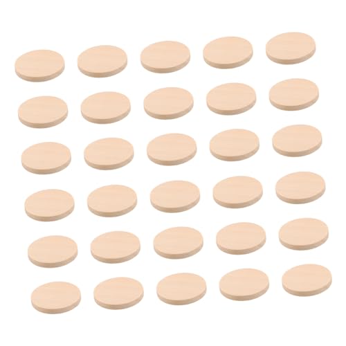 Veemoon 100 Stück Protokollbasis Kleine Runde Scheiben Mini Round Basis Für Puppen Tragbares Schaugestell Für Puppen Puppenregal Puppenbasen Puppenständer Kreisbasis-miniatur Beige Holz von Veemoon
