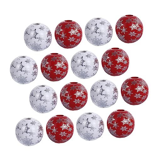 Veemoon 100 Stück Schmuck aus Holzperlen Urlaubsperlen geformt Weihnachtshandwerksperle Weihnachtsschmuck Ornamente runden holzperlen selber machen Schmuckzubehör Colorful Veemoon 100 Stück Schmuck aus Holzperlen Urlaubsperlen geformt Weihnachtshandwerksperle Weihnachtsschmuck Ornamente runden holzperlen selber machen Schmuckzubehör Colorful von Veemoon