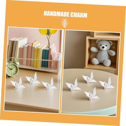 Veemoon 100 Stück Teiliges Origami Papier Weiß Handgefaltete DIY Vogel Hochzeit Party Hintergrunddeko Geburtstagsdeko für Eleganter Papierornament zum Aufhängen Veemoon 100 Stück Teiliges Origami Papier Weiß Handgefaltete DIY Vogel Hochzeit Party Hintergrunddeko Geburtstagsdeko für Eleganter Papierornament zum Aufhängen von Veemoon
