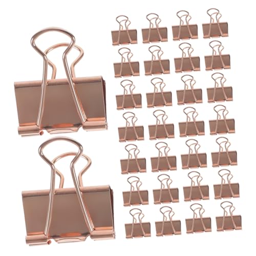 Veemoon 100 Stück Teiliges Roségold Metall Binder Clips Kleine Multifunktionale Dokumentenklammern Langlebige Elektroplattierte Büroklammern für Schul und Büroorganisation Dekorative Veemoon 100 Stück Teiliges Roségold Metall Binder Clips Kleine Multifunktionale Dokumentenklammern Langlebige Elektroplattierte Büroklammern für Schul und Büroorganisation Dekorative von Veemoon