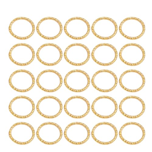 Veemoon 100 Stück Verbindungsringe für Schmuck Schmuckset Biegeringe für die Schmuckherstellung vergoldet Sprungringe Zubehör zur Schmuckherstellung Schnallenringe Golden von Veemoon