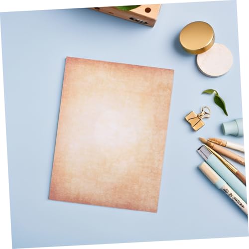 Veemoon 100 Stück Vintage Resume Paper Beidseitig Bedrucktes Reißfestes Antikes Schreibpapier für Tagebücher Handgeschriebene Briefe Scrapbook Tintenresistente Oberfläche Veemoon 100 Stück Vintage Resume Paper Beidseitig Bedrucktes Reißfestes Antikes Schreibpapier für Tagebücher Handgeschriebene Briefe Scrapbook Tintenresistente Oberfläche von Veemoon