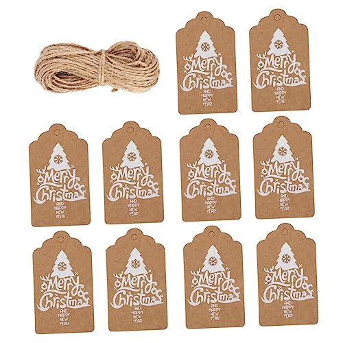 Veemoon 100 Stück Weihnachtsanhänger aus Kraftpapier mit Juteschnur Robuste Weihnachtsdeko Etiketten zum Aufhängen für Geschenkverpackung Party Favor Tags für Festliche Dekoration Veemoon 100 Stück Weihnachtsanhänger aus Kraftpapier mit Juteschnur Robuste Weihnachtsdeko Etiketten zum Aufhängen für Geschenkverpackung Party Favor Tags für Festliche Dekoration von Veemoon