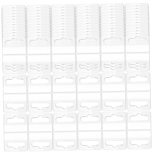 Veemoon 100 Stück hängendes Etikett Aufkleberanzeige Registerkarten für Einzelhandelsdisplays Kunststofflaschen zum Aufhängen selbstklebende Aufhängelaschen für Karten PVC Transparent Veemoon 100 Stück hängendes Etikett Aufkleberanzeige Registerkarten für Einzelhandelsdisplays Kunststofflaschen zum Aufhängen selbstklebende Aufhängelaschen für Karten PVC Transparent von Veemoon