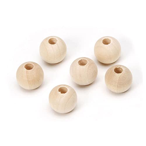 Veemoon 100 Stück runde Perle Armbänder Fee - Perlen Mini Perlen Masse home decor home dekoration Bastelperlen für die Schmuckherstellung Süße Anhänger für die Schmuckherstellung Hölzern von Veemoon