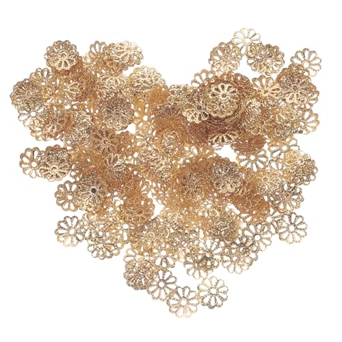 Veemoon 1000 Stück DIY Metallperlenkappen Blumenförmige Schmuckzubehör für Armbänder Bastelbedarf für Kreative Schmuckherstellung Durchmesser und Langlebig Veemoon 1000 Stück DIY Metallperlenkappen Blumenförmige Schmuckzubehör für Armbänder Bastelbedarf für Kreative Schmuckherstellung Durchmesser und Langlebig von Veemoon