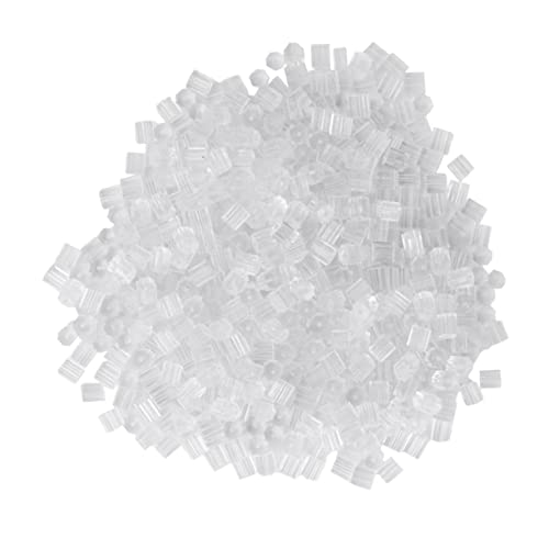 Veemoon 1000 Stück Octagon Kunststoff Ohrstecker Verschlüsse Transparent Ohrring Stopper Ohrring Zubehör DIY Basteln Damen Ohrstöpsel Schutz von Veemoon