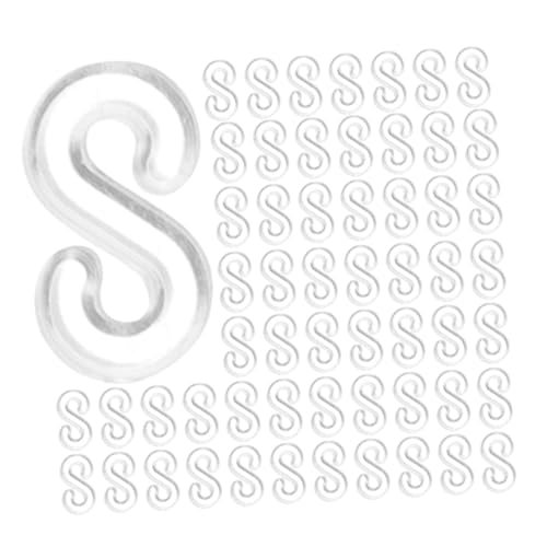 Veemoon 1000 Stück Transparente S clips für Gummiarmbänder Praktische Verbindungsclips für Loom Band Schmuck Vielseitige Bastelclips für DIY Armbandherstellung Einfache Befestigung für von Veemoon