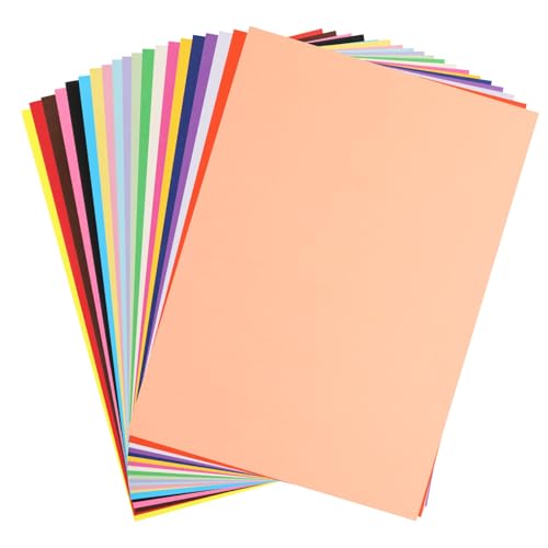 Veemoon 100Blätter Buntes Kartonpapier Origami Papier Farben Robust und Reißfest für Bastelprojekte und Kreative DIY Aktivitäten Geeignet für Erwachsene von Veemoon