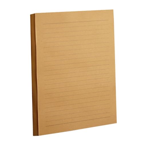 Veemoon 100Blätter Retro Schreibpapier Kraftpapier Dickes und Elegantes Briefpapier für Persönliche Botschaften und Kreative Projekte zum Basteln und Verschenken von Veemoon