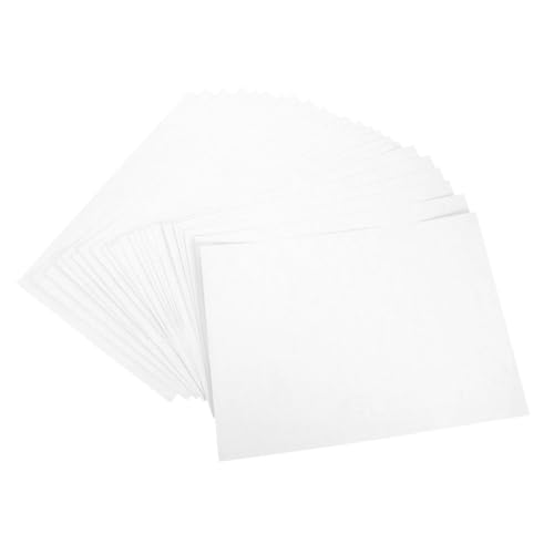 Veemoon 100Blätter Selbstklebendes Druckpapier Blanko Aufkleberpapier Für Drucker Bedruckbare Für Laserdrucker Für Aufkleber von Veemoon