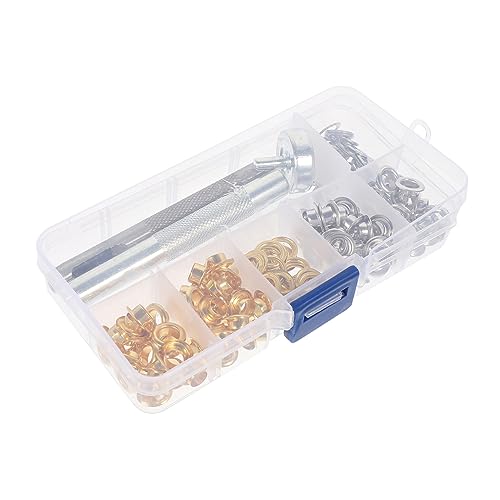 Veemoon 100Sätze Druckknopf Ösen Kit Professionelles Werkzeugset mit Installationswerkzeugen für DIY und Textilien für Bastler von Veemoon