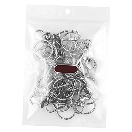 Veemoon 100Stücke Abnehmbare Karabiner Schlüsselanhänger Umweltfreundlicher Legierung für Schlüsselringe Charms und Bastelprojekte von Veemoon