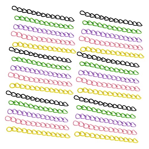 Veemoon 100Stücke DIY Halskette Streckerkette Verlängerungskette Für Schmuckherstellung Eisenketten Zum Auffädeln Für Armbänder Und Halsketten DIY Projekte von Veemoon