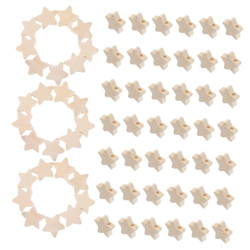 Veemoon 100Stücke DIY Holzperlen mit Handgefertigte Fünfzackige Stern Perlen Materialien für Schmuckherstellung für Armbänder und Dekorationen Veemoon 100Stücke DIY Holzperlen mit Handgefertigte Fünfzackige Stern Perlen Materialien für Schmuckherstellung für Armbänder und Dekorationen von Veemoon