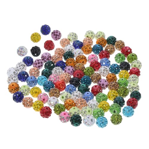Veemoon 100Stücke DIY Strass Perlen Lose Abstandsperlen für Armbänder und Schmuck Europäische Großlochperlen für Bastelarbeiten und Projekte Veemoon 100Stücke DIY Strass Perlen Lose Abstandsperlen für Armbänder und Schmuck Europäische Großlochperlen für Bastelarbeiten und Projekte von Veemoon