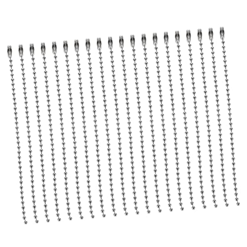 Veemoon 100Stücke Dauerhafte Tag Ketten Kugelkette für DIY Schmuck Hängende Ketten für Taschen und Kleidung Metallkette für Anhänger Hochwertige von Veemoon