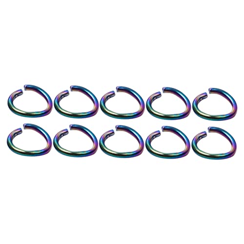 Veemoon 100Stücke Farbige Ringe Mehrzweck Sprungringe für DIY Schmuckherstellung Robust und Langlebig für Armbänder und Vielseitige von Veemoon