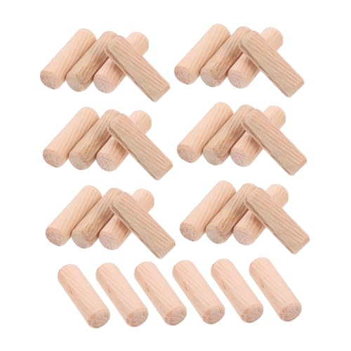 Veemoon 100Stücke Holz Dübelstangen Runde Holzstäbchen zum Basteln Passgenaue Verbindungselemente Installieren für Möbelprojekte Leichtes Design Veemoon 100Stücke Holz Dübelstangen Runde Holzstäbchen zum Basteln Passgenaue Verbindungselemente Installieren für Möbelprojekte Leichtes Design von Veemoon