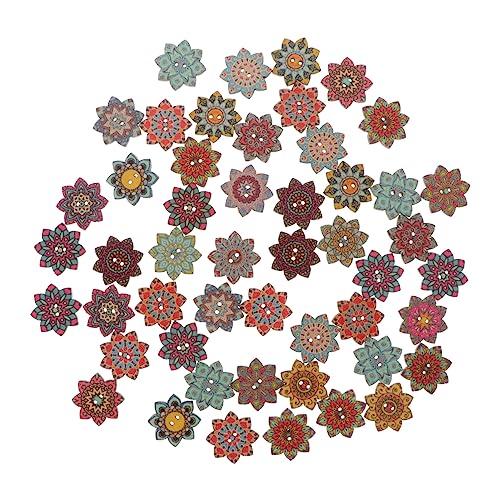 Veemoon 100Stücke Holzblumen Anhänger Dekorative Holzknöpfe für DIY Bastelprojekte Langlebig und Vielseitig Einsetzbar für Scrapbooking und Textile Gestaltung Veemoon 100Stücke Holzblumen Anhänger Dekorative Holzknöpfe für DIY Bastelprojekte Langlebig und Vielseitig Einsetzbar für Scrapbooking und Textile Gestaltung von Veemoon