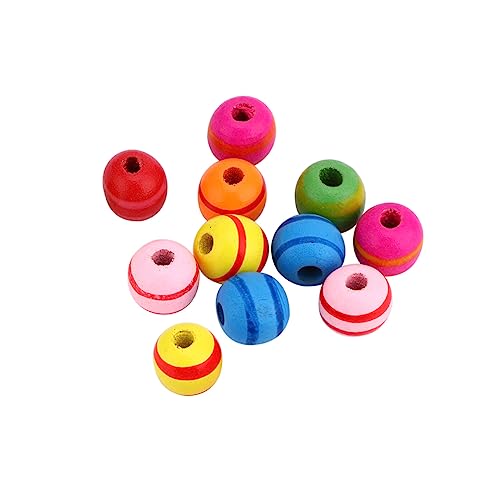 Veemoon 100Stücke Holzperlen Für DIY Schmuckherstellung Für Halsketten Armbänder Bastelprojekte Natürlichem Langlebig Und Vielseitig Einsetzbar von Veemoon