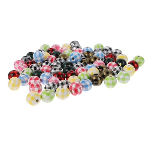 Veemoon 100Stücke Holzperlen für DIY Schmuck Runde Spacer Perlen Bastelmaterialien für Armbänder und Hochwertige Holzperlen für von Veemoon